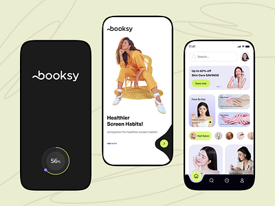 Boosky-Beauty & Wellness Services android animation app app design app interaction beauty ai beauty ar beauty ecommerce cosmetics app eyebrows face ai mobile animation mobile app design shopping app skin care app software ux ui