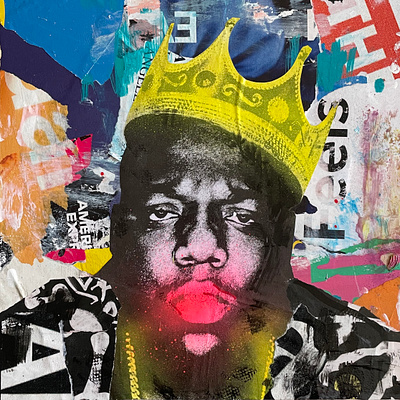 Notrorious art artist biggie brooklyn christopher wallace collage creative gennaro studio long island new york city notorious big nyc