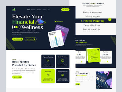 Finance Management Website card custom e wallet finance financial landing page list minimalist pixelnaiem request saas send service transactions ui design wallet web application web design website