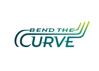 Bend the Curve Logo chart logo curve curves curvy logo gradient graph logo logomark motion movement racing racing logo