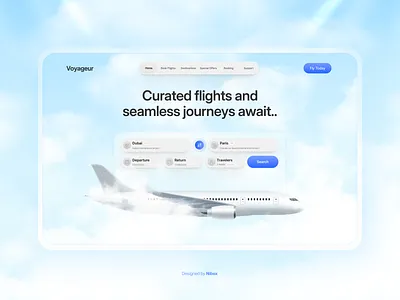 Voyageur ⭐ airline booking dashboard design ecommerce design ecommerce website design flight flightbooking login page motion graphics product design travel website design