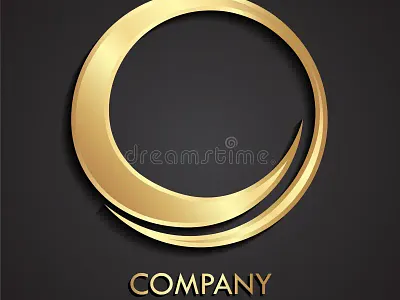 Gold Circle Logo Vector Art, Icons, and Graphics Design branding graphic design logo ui