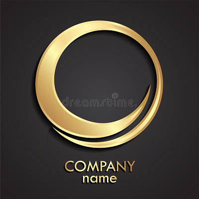 Gold Circle Logo Vector Art, Icons, and Graphics Design branding graphic design logo ui