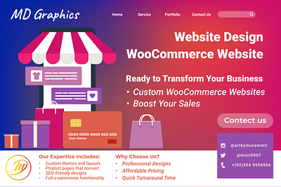 WooCommerce Website Design Post 3d banner design branding design graphic design illustration instagram post motion graphics website woocommerce website design post