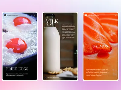 EATO - layout 2 bold branding card clean design food graphic design minimalist photography red social app ui ui ux ux design white