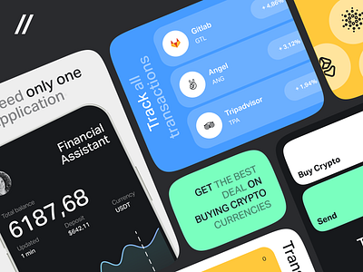 Banking Mobile iOS App dark theme dashboard dashboard design design finance finance app finance app design fintech fintech web design homepage landing page landing page design online ui ux web web design web ui website