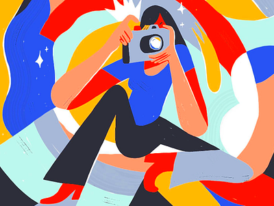 Capturing the Moment - Illustration art art design artwork colorful colorful art colors creative creative design creative energy creativeness creativity dynamic dynamic art illustration insparation photo photography photography art vibrannt illustration vibrant