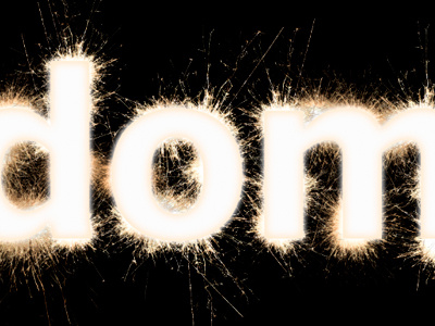 WIP dom effect photoshop sparkle text wip