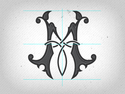The Letter M alphabet hand drawn letter letter m letterform m ornate type typography victorian