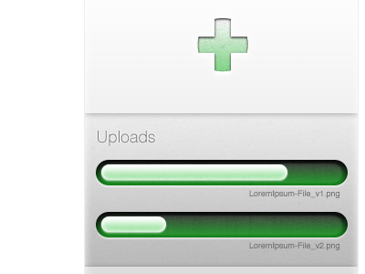 File Upload: drop zone & progress bar drop files neon progress bar upload