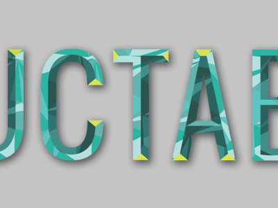 Constructables geometric lettering typography