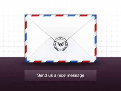 Contact icon & button button contact envelope icon message pattern purple stamp