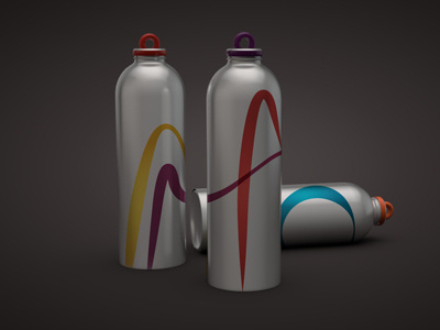 bottle 3d aluminium bottle brand city javier mozo palma spain