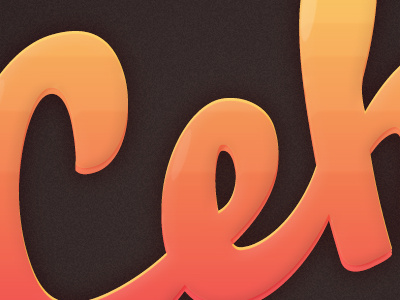 Candy Ceh (personal logo) branding bright candy chunky cursive font identity illustrator logo personal photoshop shiney