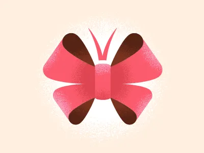 Abby's Gift bow butterfly gift pink present