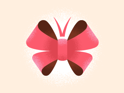 Abby's Gift bow butterfly gift pink present