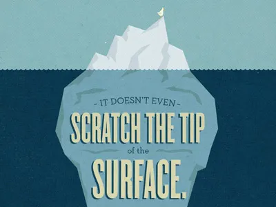 Mixed Metaphors iceberg illustration metaphors texture