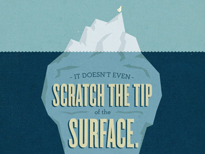Mixed Metaphors iceberg illustration metaphors texture