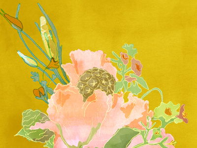 Floral Illustration flower spring watercolor