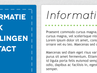 Site progress blue green simple site texture type typography web