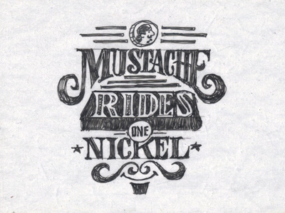 Mustache Rides Tshirt