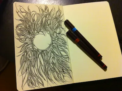 Drawing #3 drawing moleskine rotring