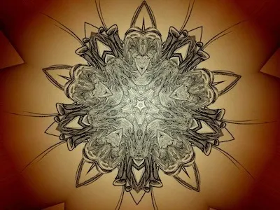 Drawing #4 drawing kaleidoscope moleskine rotring