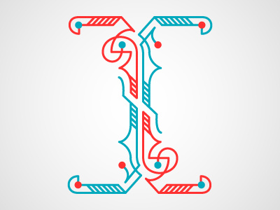 I i intricate letterforms lettering letters type typography