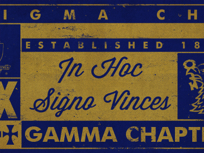 Greek Sign texture typography