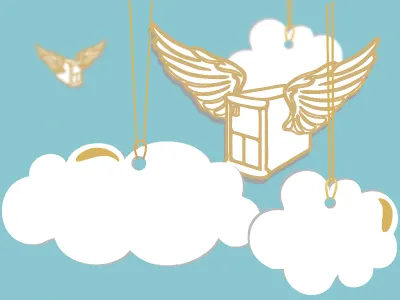 Cloud Computing cloud computer wings