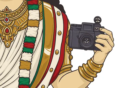 T-shirt. Saraswati illustration print t shirt