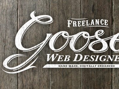 Goose Cursive cursive logo typography