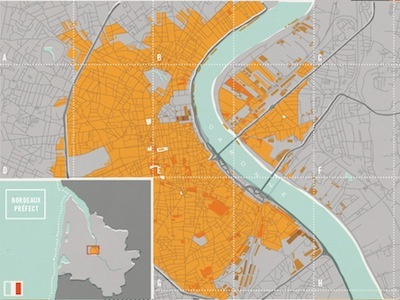 Bordeaux Préfecture bordeaux city france illustration map prefect prefecture wine region