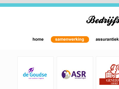 Samenwerking logo navigation website