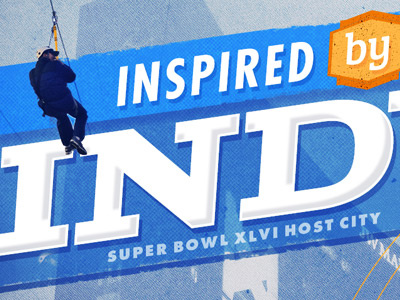 Inpired by Indy indianapolis poster super bowl