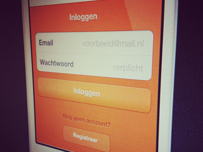 App login iphone login ui