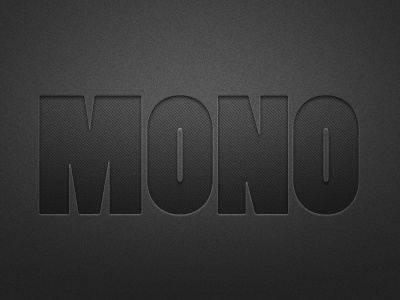 Mono dandelgrosso dark gradient mono shadows typography
