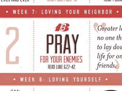 February is for Love calendar typography