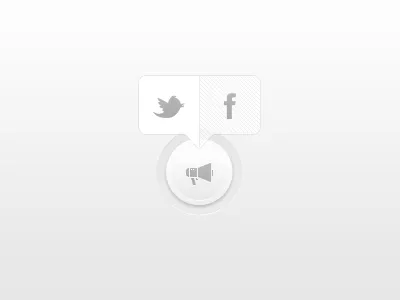 Spread Tha Word Button clean cool crisp glyphs graphical gui icons interface media modern popup social twitter ui user