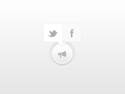 Spread Tha Word Button clean cool crisp glyphs graphical gui icons interface media modern popup social twitter ui user