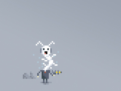 Pixel Art In Pixelmator cartoon character illustration monster pixel