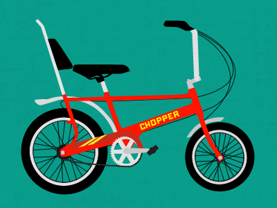 Chopper bicycle bike chopper illustration wheel