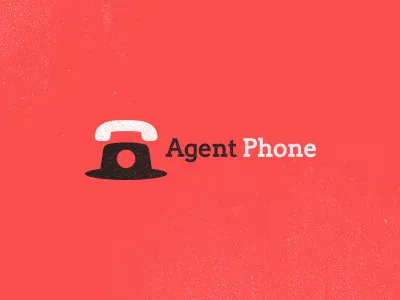 Agent Phone agent agent logo all4leo clever logo designer hat hat logo icon iconic iconic logo it leo logo phone phone logo secret logo smart logo startup logo