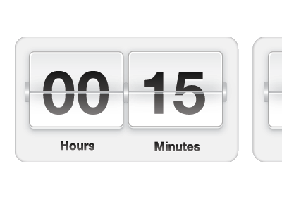 The Almost Final Countdown countdown flipboard ui