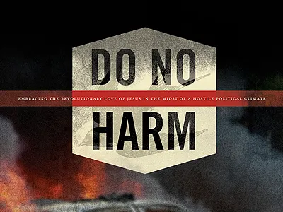 Do No Harm smoke texture title typography