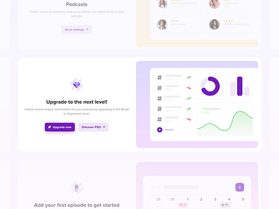 Blocking Screen 🔒 animation ausha blocking page blocking screen design empty state interface minimal motion podcast saas ui ux