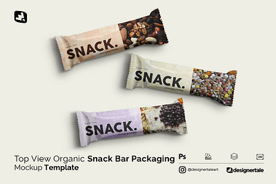 Organic Snack Bar Packaging Mockup bar packaging mockup branding mockup label design mockup mockup template organic packaging mockup packaging mockup photoshop mockup snack bar mockup snack bar packaging mockup top view mockup