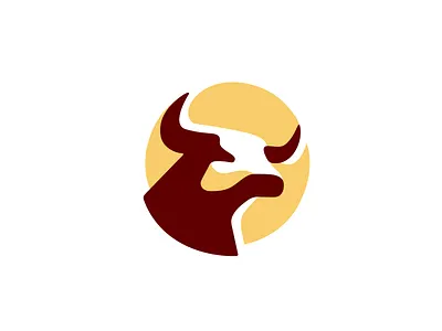 Royal Bull Logo animal brand branding bull for sale logo mark nagual design royal strong sun