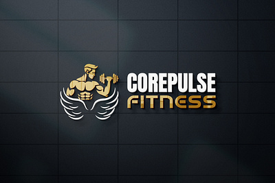 Core Pulse Fitness Logo Design branding graphic design logo