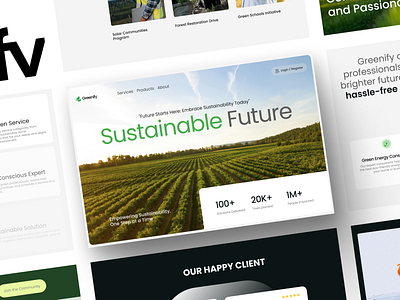 Greenify – Sustainable Energy Solutions Platform cleanui climateaction creativedesign designforgood dribbbleshot ecofriendly environment greenify greenliving greenui minimalistdesign moderndesign naturetheme responsivedesign sustainability techfornature uidesign uxdesign webdesign webdevelopment